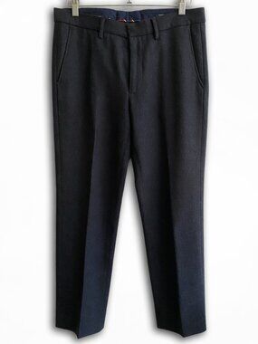 J Crew Wool Bedford 32/30 Charcoal Wool Dress Pants Mens